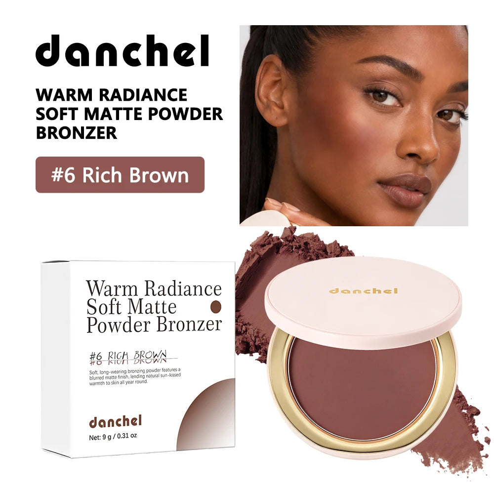 Warm Radiance Soft Matte Bronzer Powder Contour Makeup - 23