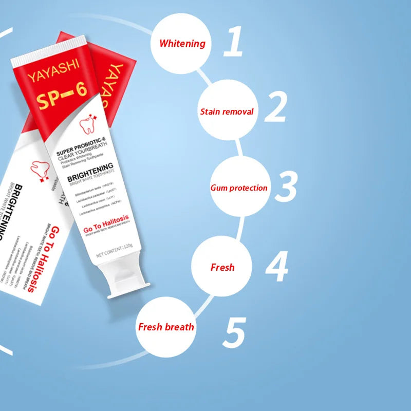 SP-6 Probiotic Whitening Toothpaste Stain Remover Teeth Whitener - 5
