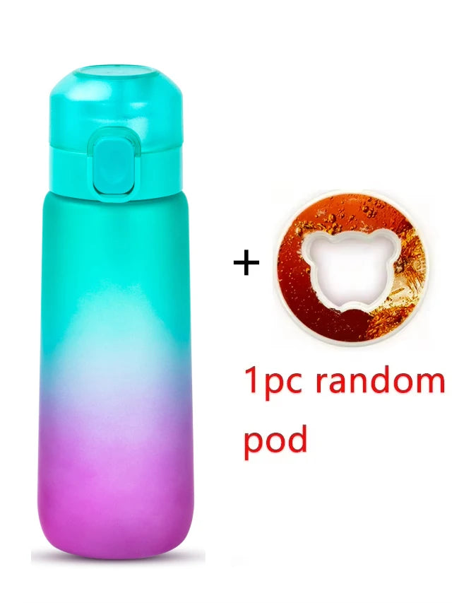 650ml Flavored Water Bottle Scented Air Infused Sports Cup with Pod - 27