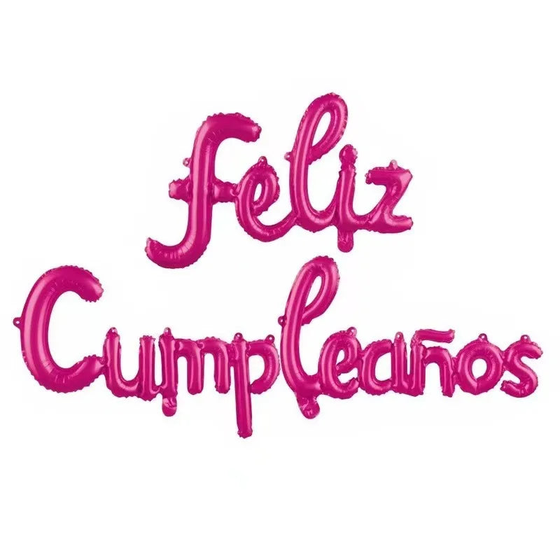 16 Inch Spanish Happy Birthday Foil Balloon Set Party Decoration - 11