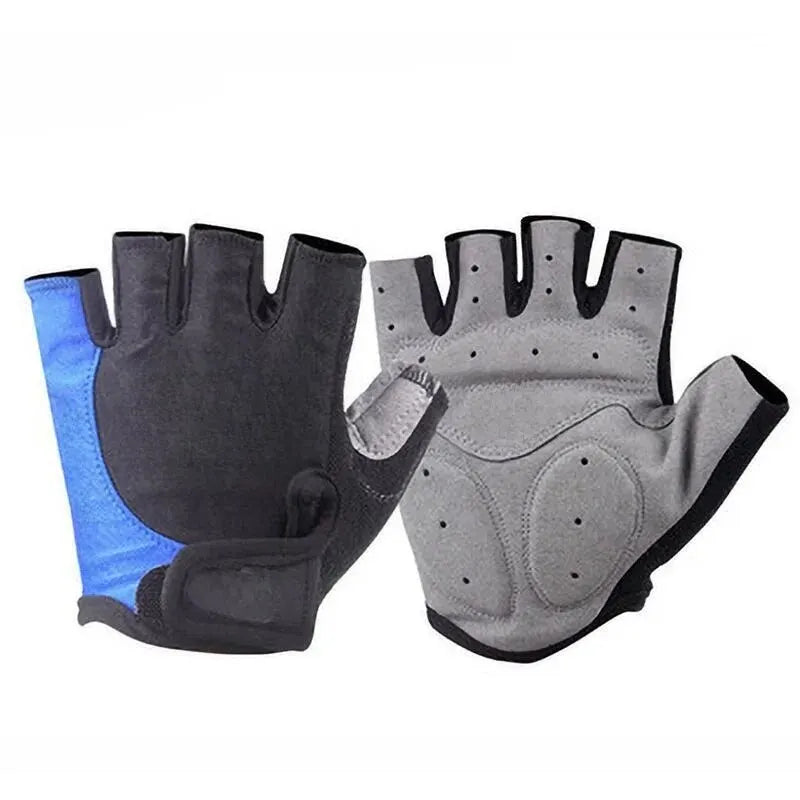Half Finger Cycling Gloves Breathable Anti Slip Bike Sports Gym Mitts