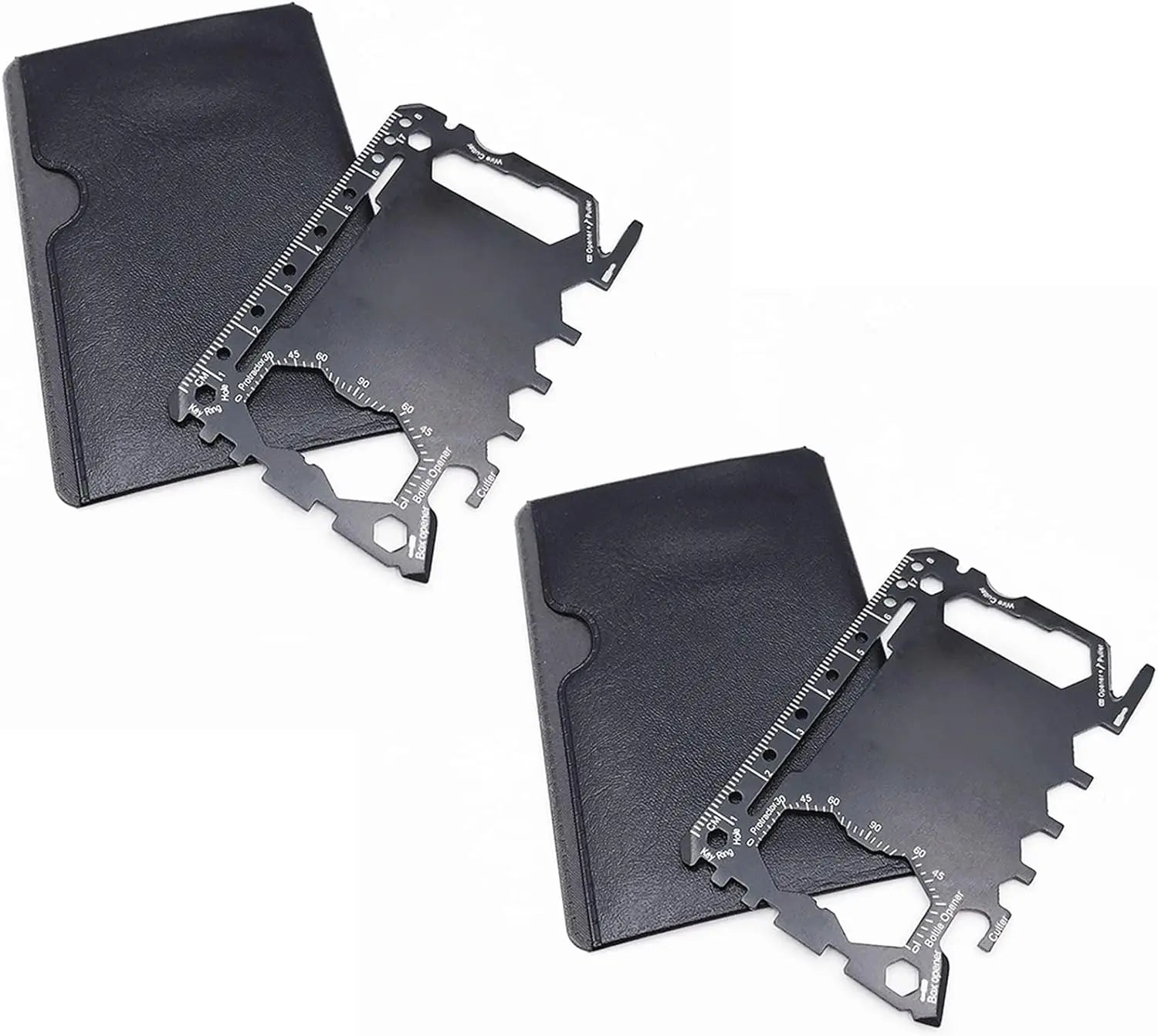 46 in 1 Multi Tool Credit Card Survival Gear Pocket Multipurpose Gadget - 8