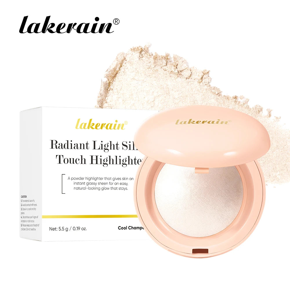 Baked Highlighter Powder Pearl Shimmer Natural Radiant Glow Makeup - 20