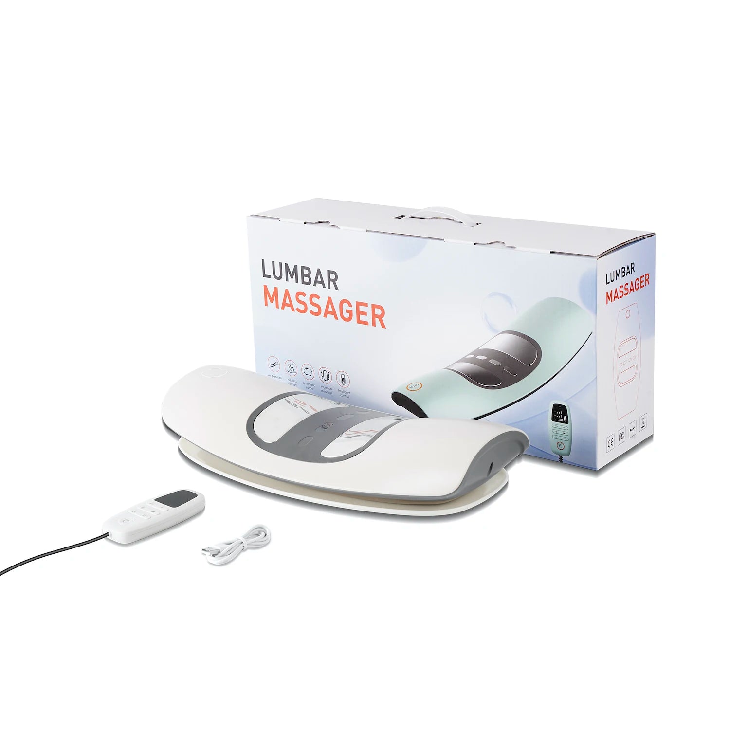 4 in 1 Lumbar Traction Device Back Stretcher Massager - 14