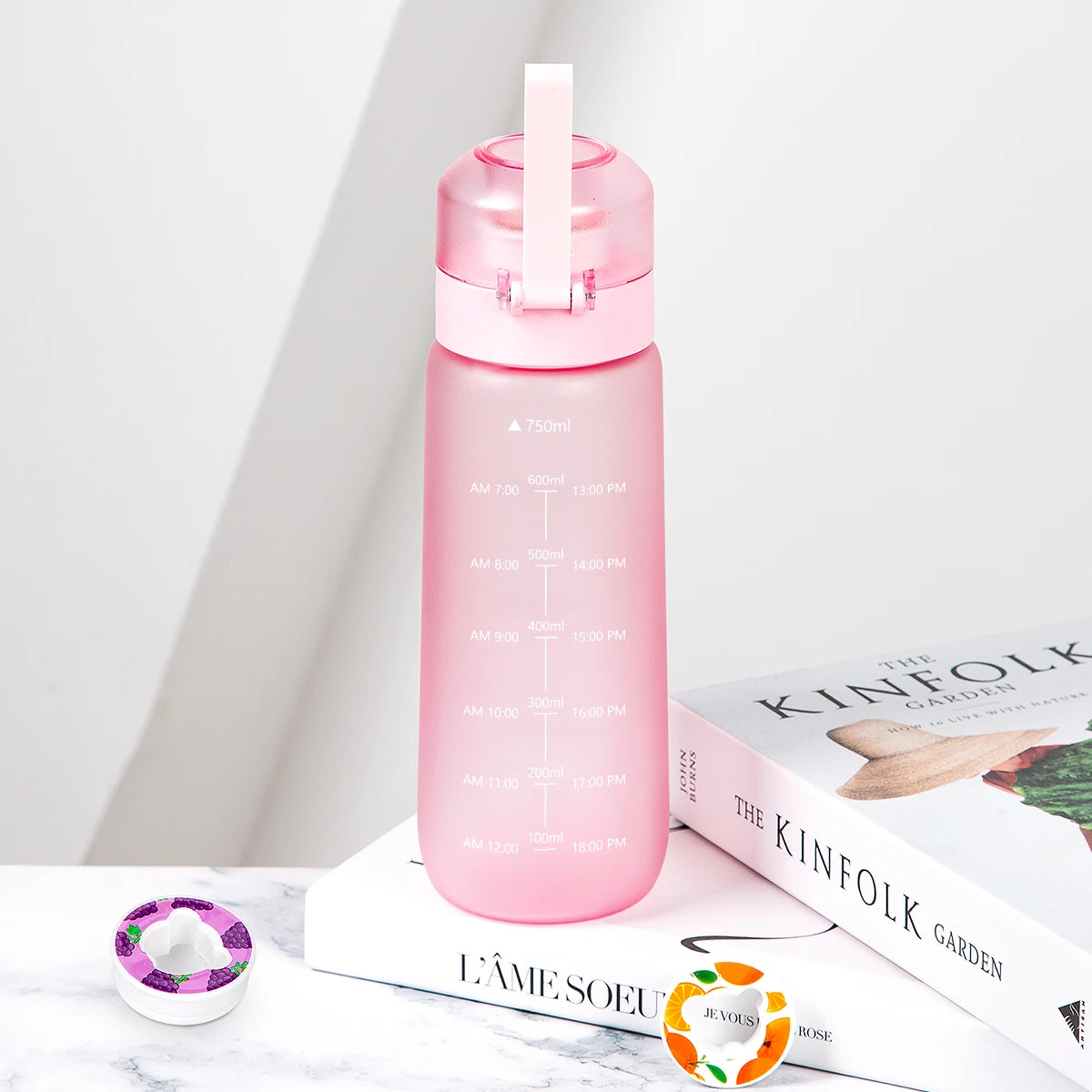 650ml Scented Air Water Bottle with Flavor Pods Leakproof Sports Cup - 4