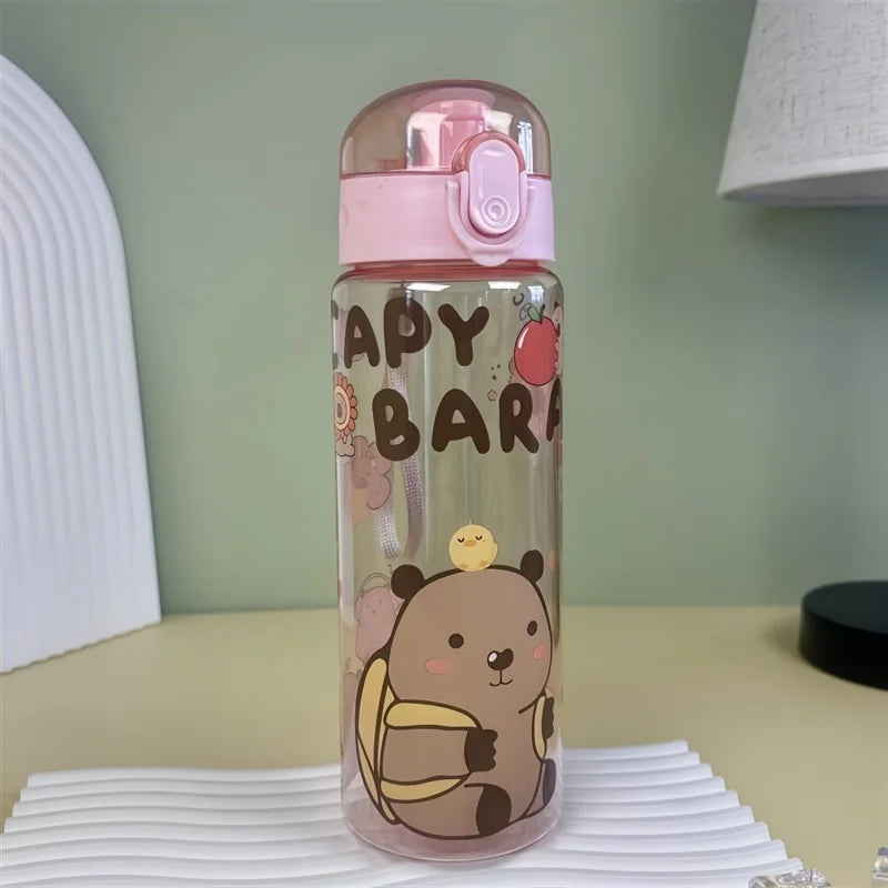 780ml Capybara Water Bottle Cute Cartoon Portable Leakproof Sports Cup - 10