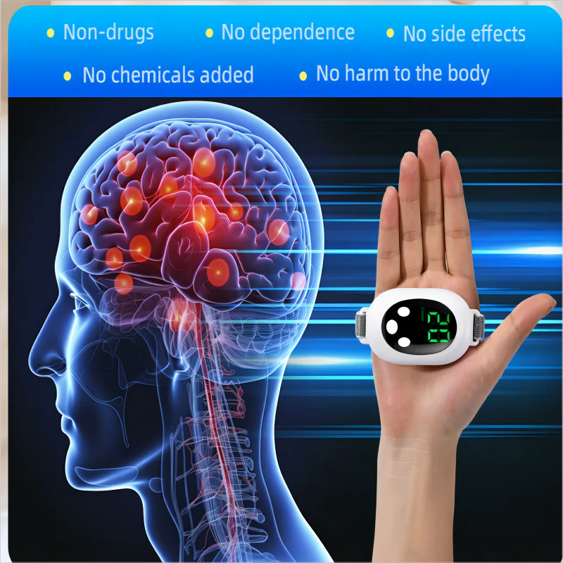 Microcurrent Sleep Aid Device EMS Insomnia Relief Palm Massager