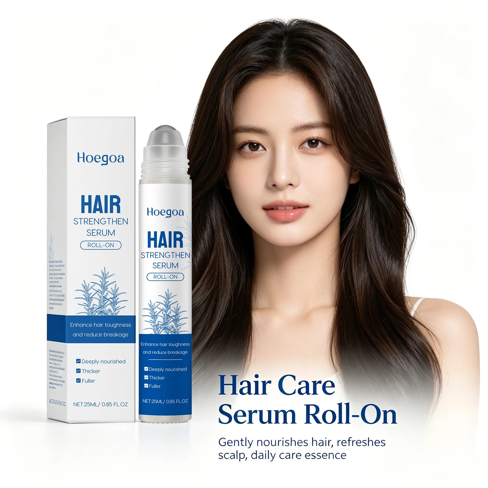 Rosemary Hair Growth Serum Roll On Anti Hair Loss Care Oil - 1