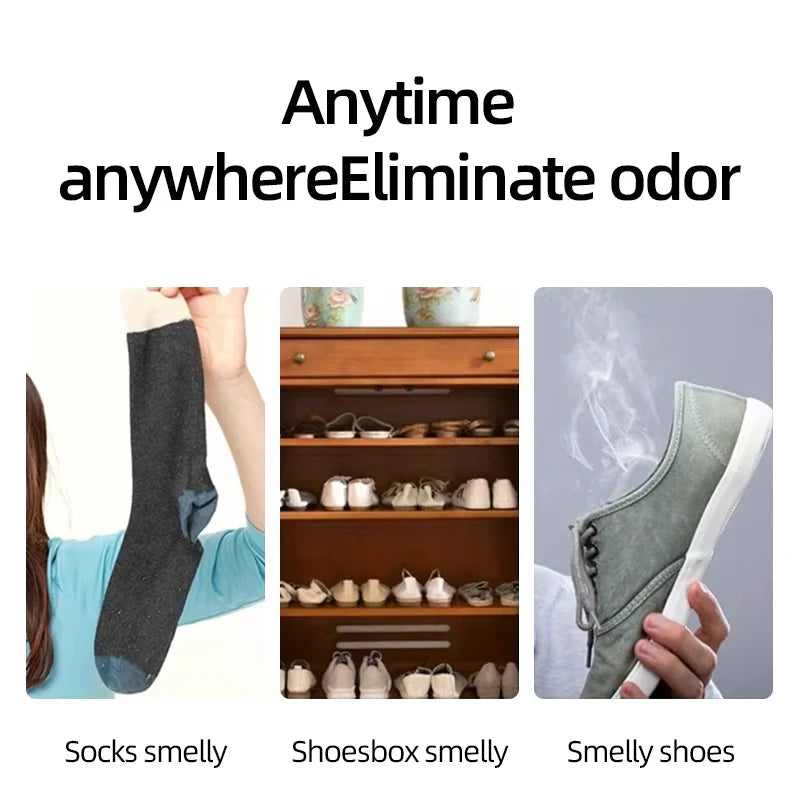Shoe and Sock Deodorizing Spray Antibacterial Footwear Odor Remover