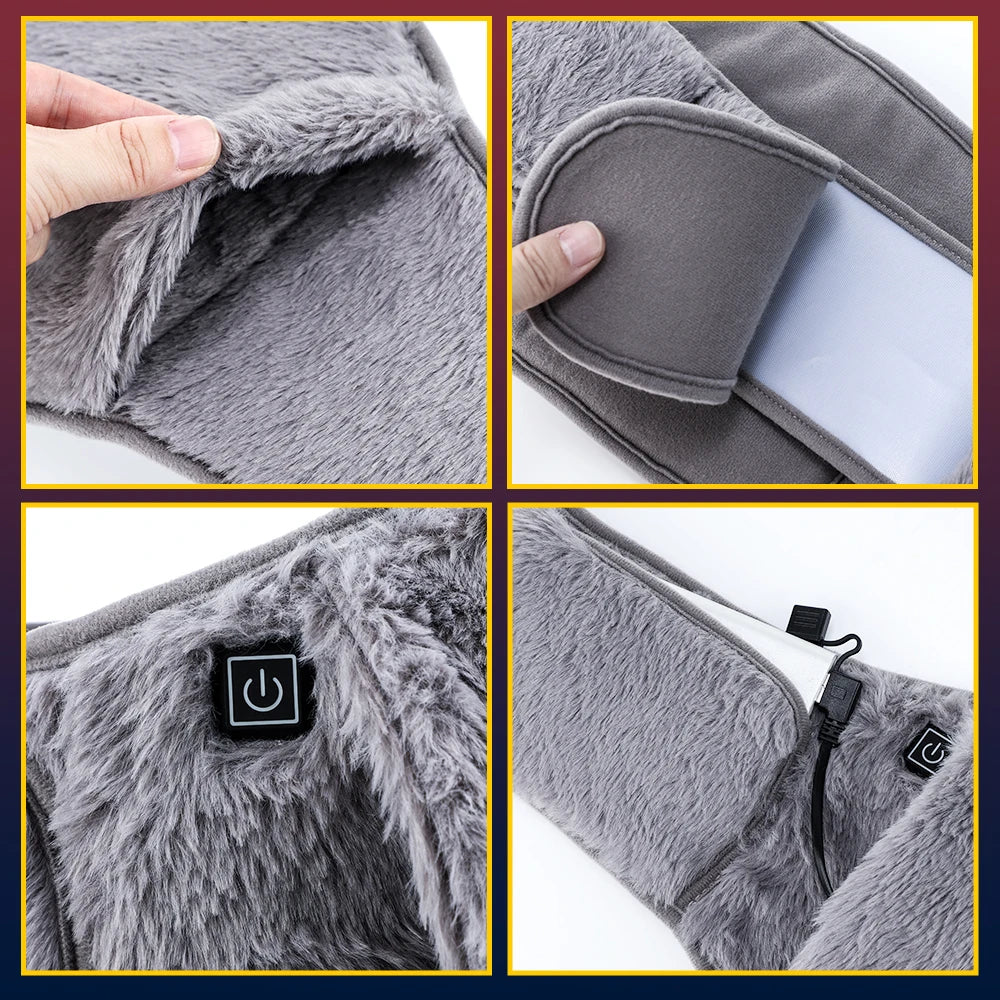 USB Electric Heating Belt Hand Warmer & Abdominal Cramp Relief Pad