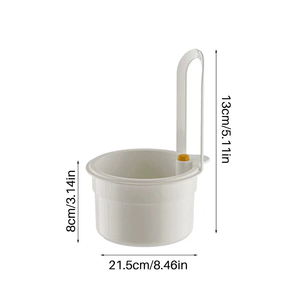Kitchen Sink Hanging Strainer Basket Food Waste Catcher Filter Rack - 6