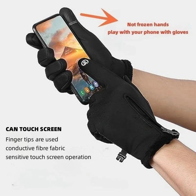 Waterproof Winter Gloves Touch Screen Thermal Windproof Cycling Mittens - 14