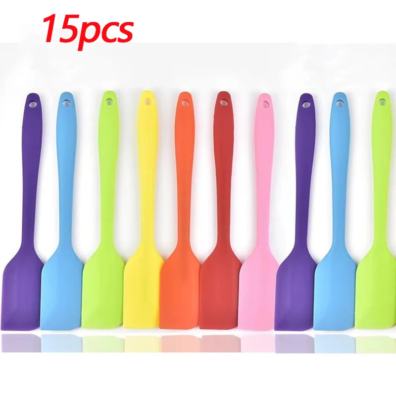 Silicone Spatula Set Non-Stick Heat-Resistant Cake Baking Scrapers