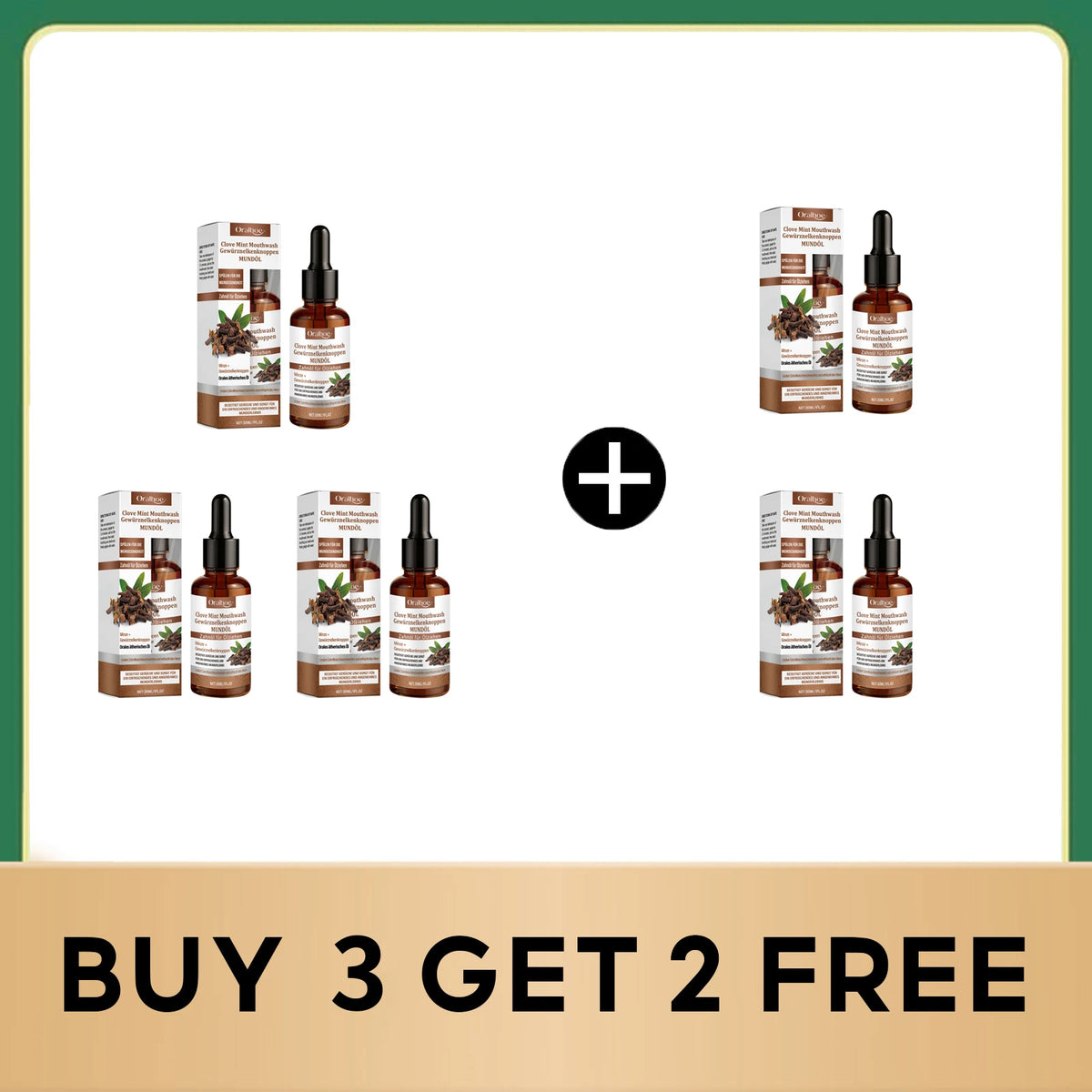 Clove Mint Mouthwash Liquid Toothpaste for Fresh Breath Oral Care