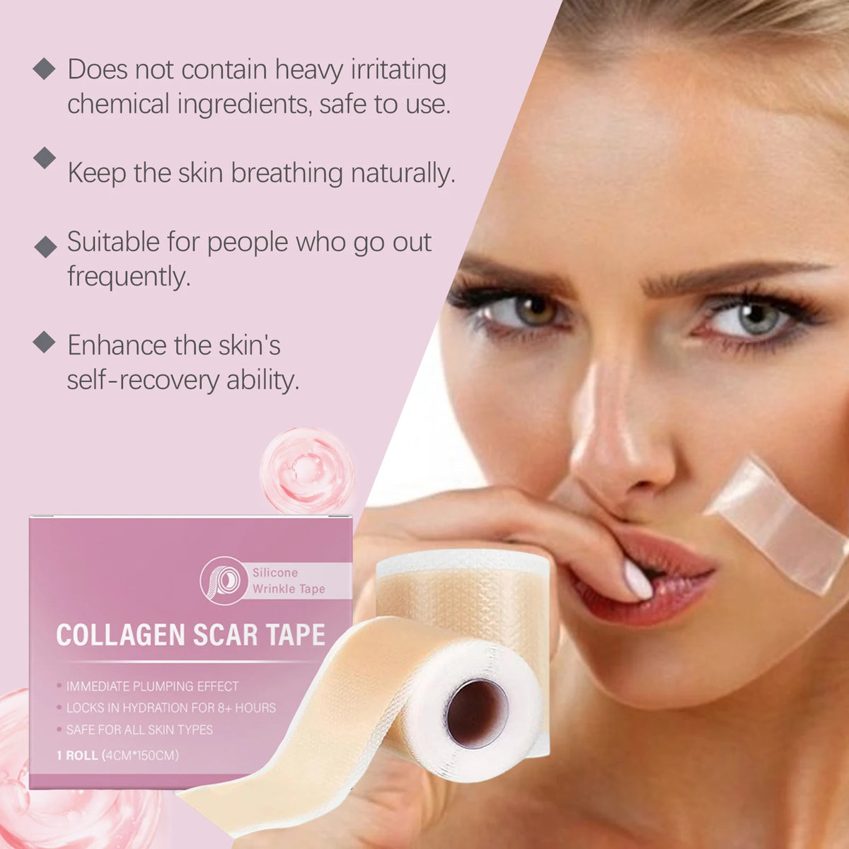 Silicone Collagen Scar Tape & Wrinkle Patch