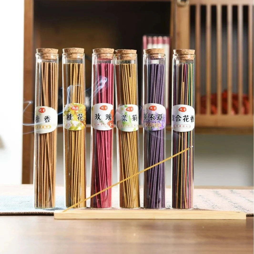 120pc Natural Incense Sticks Aromatherapy Air Freshener Fragrance Set - 9