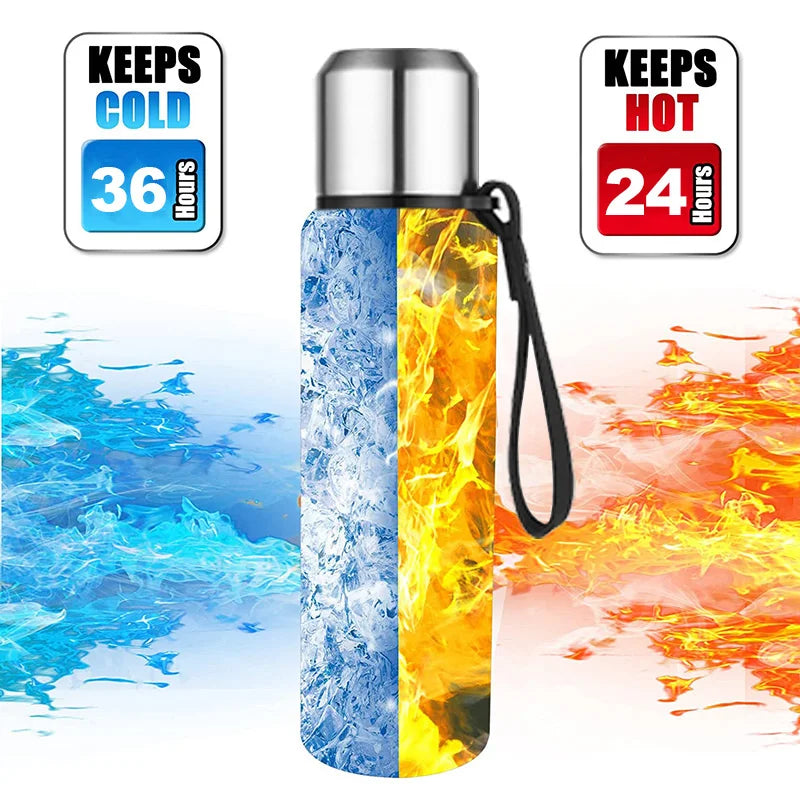 Upors Large Stainless Steel Vacuum Flask Insulated Water Bottle 1.5L