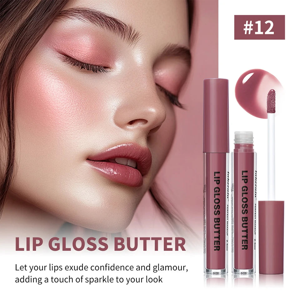 Lakerain Moisturizing Mirror Lip Gloss Butter Liquid Lip Makeup