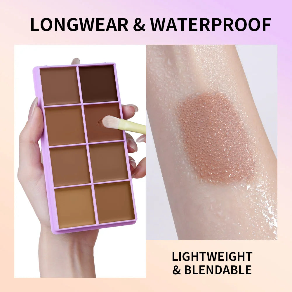 Cream Concealer Palette Long Wear Full Coverage Makeup - 6