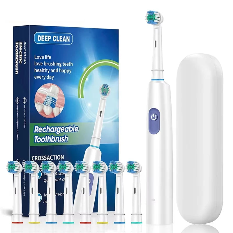 Intelligent Rotating Electric Toothbrush Rechargeable Rotary Toothbrush