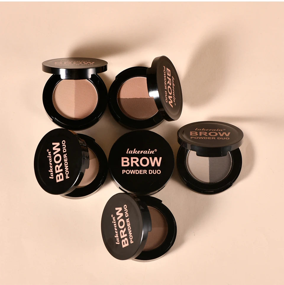 Two-Color Eyebrow Powder Long Lasting Contour and Nose Shadow Makeup - 15