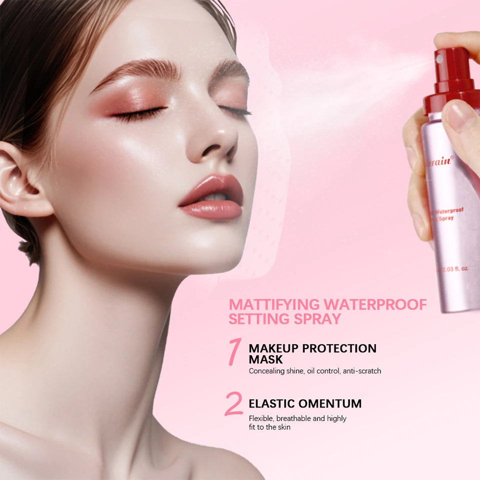 Mattifying Waterproof Setting Spray Long Lasting Makeup Fixer