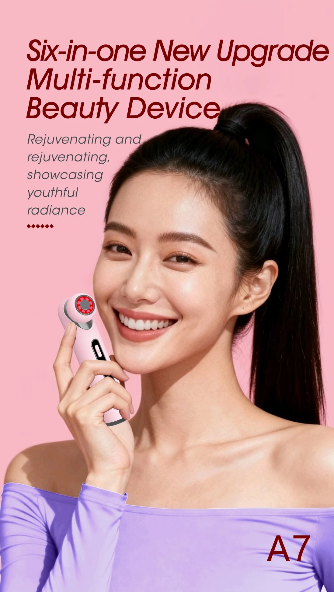LED Photon Eye Facial Massager Eye Beauty Wand - 7