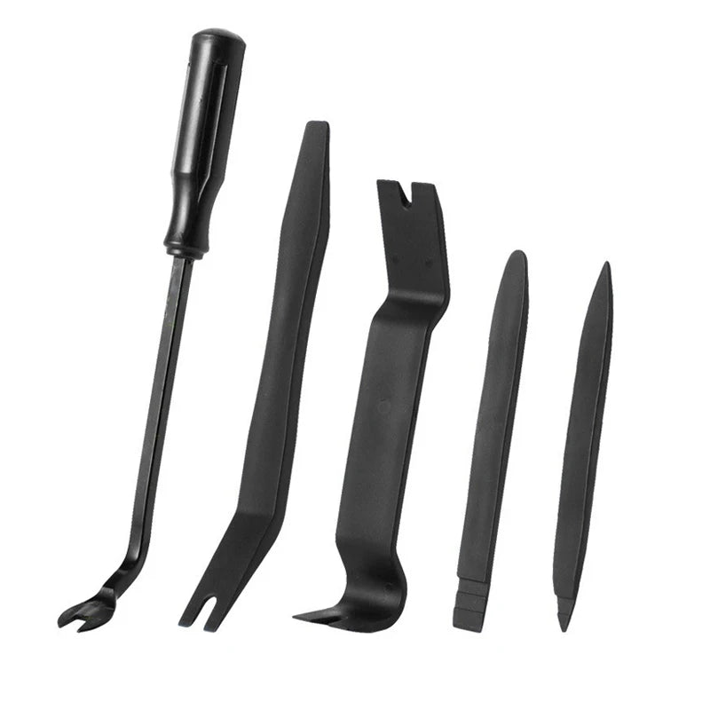 5 Piece Car Interior Trim Removal Tool Set Scratch Free Pry Kit - 15