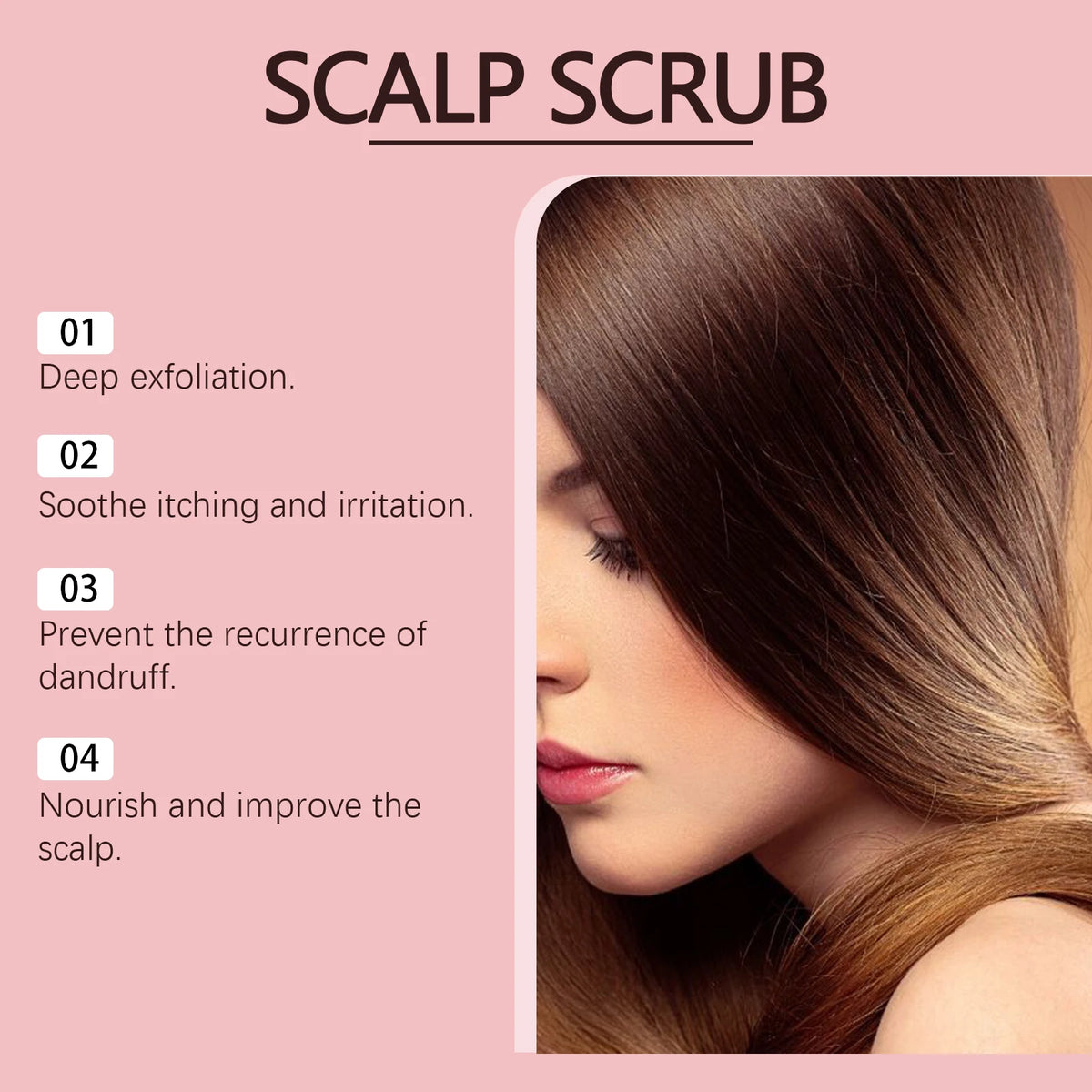 Scalp Scrub Deep Cleansing Exfoliator Dandruff Relief Hair Care