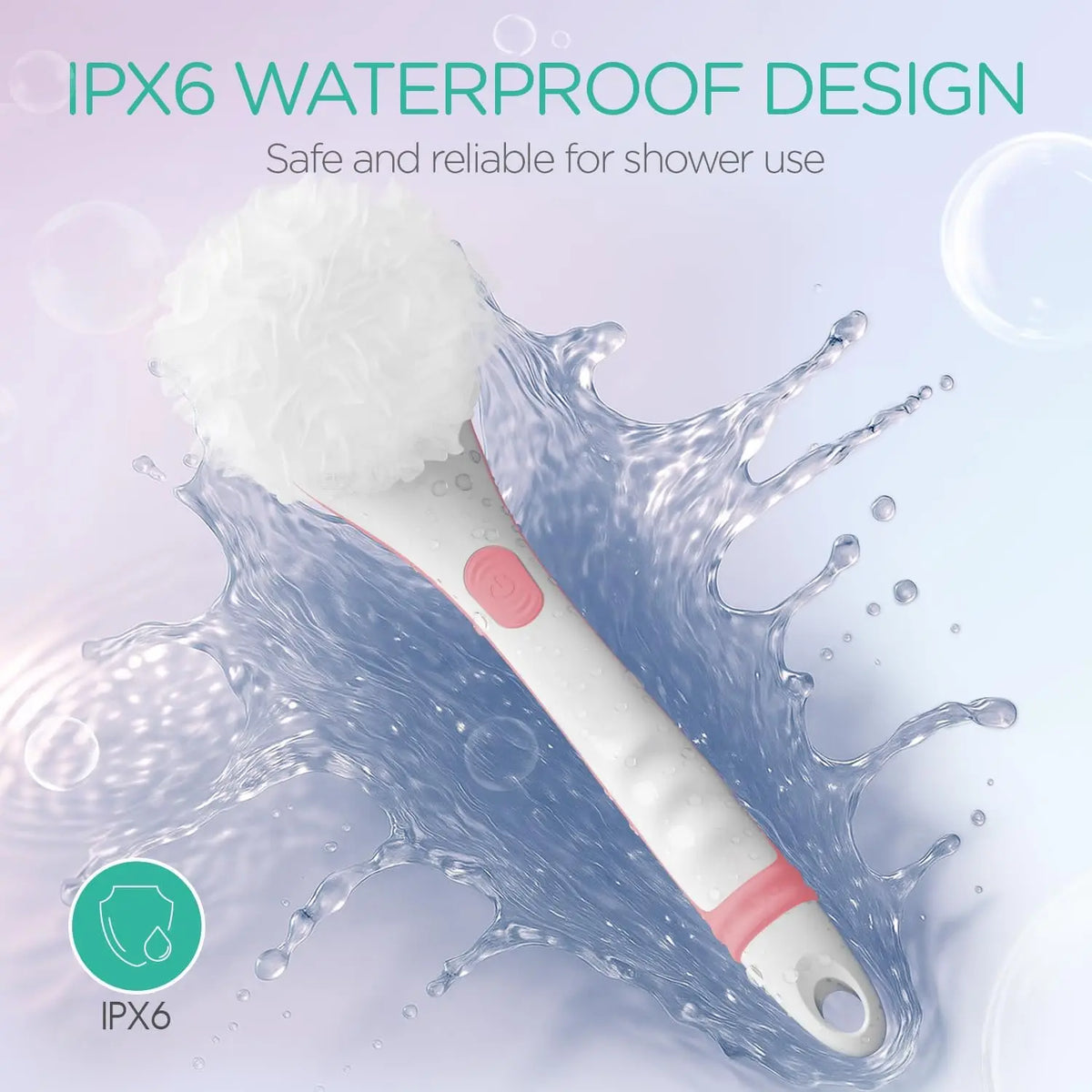 3 in 1 Waterproof Long Handle Body Brush Exfoliating Back Scrubber