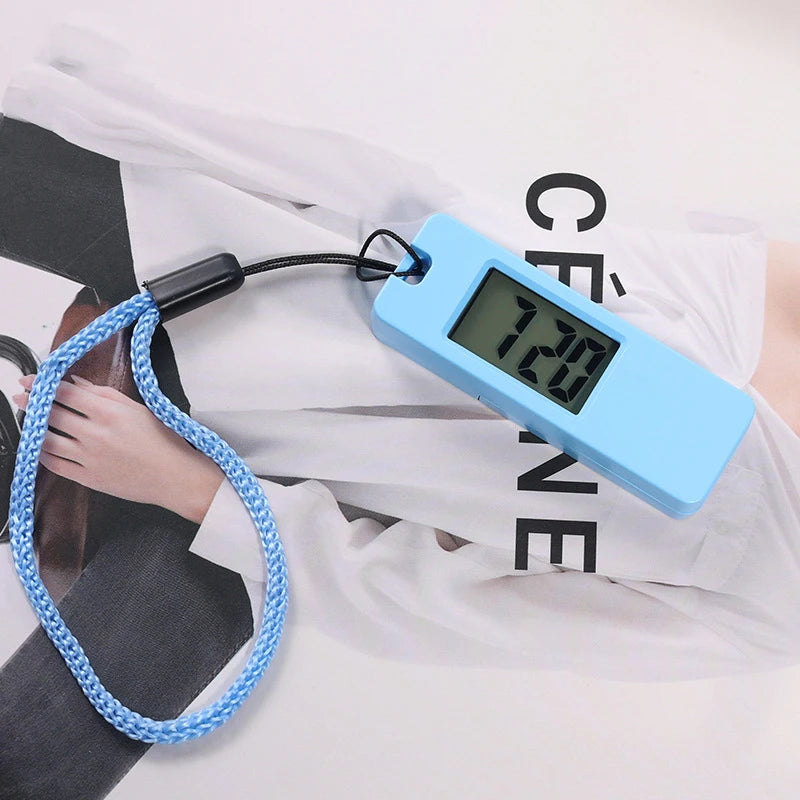 Portable LED Digital Keychain Clock Mini Silent Exam Study Timer