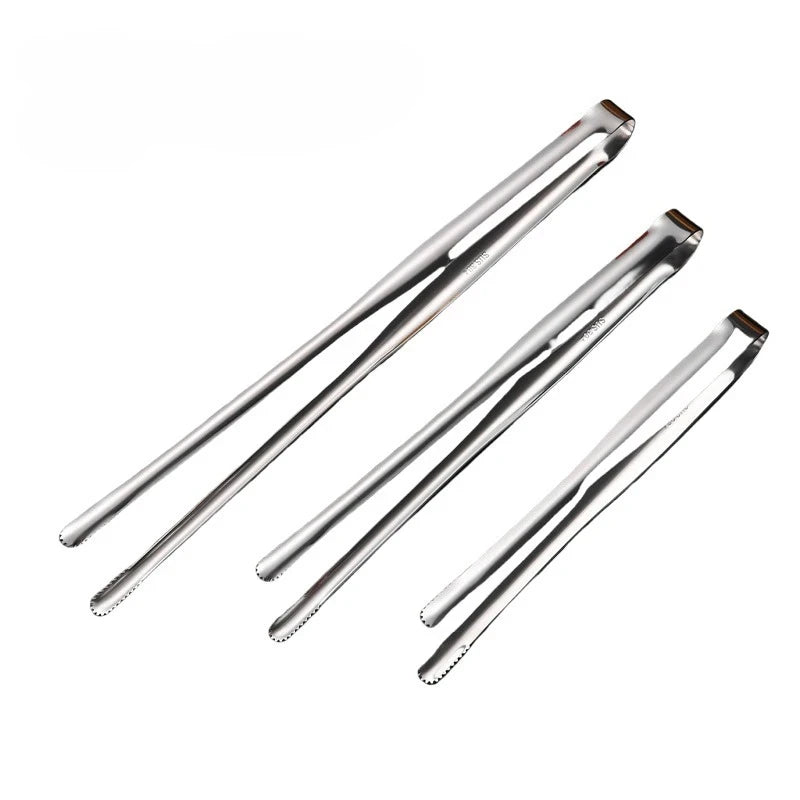 Stainless Steel Kitchen Tongs BBQ Grill Food Spatula Set 3 Piece