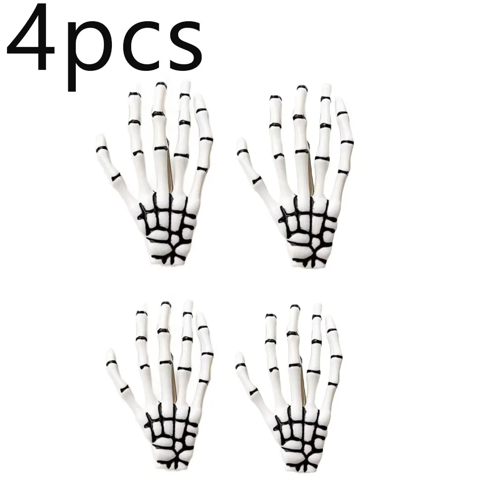 Skeleton Hand Hair Clip Gothic Punk Halloween Horror Hair Accessories - 15