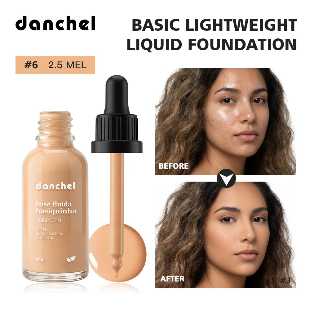 Danchel Lightweight Liquid Foundation Matte Soft Makeup