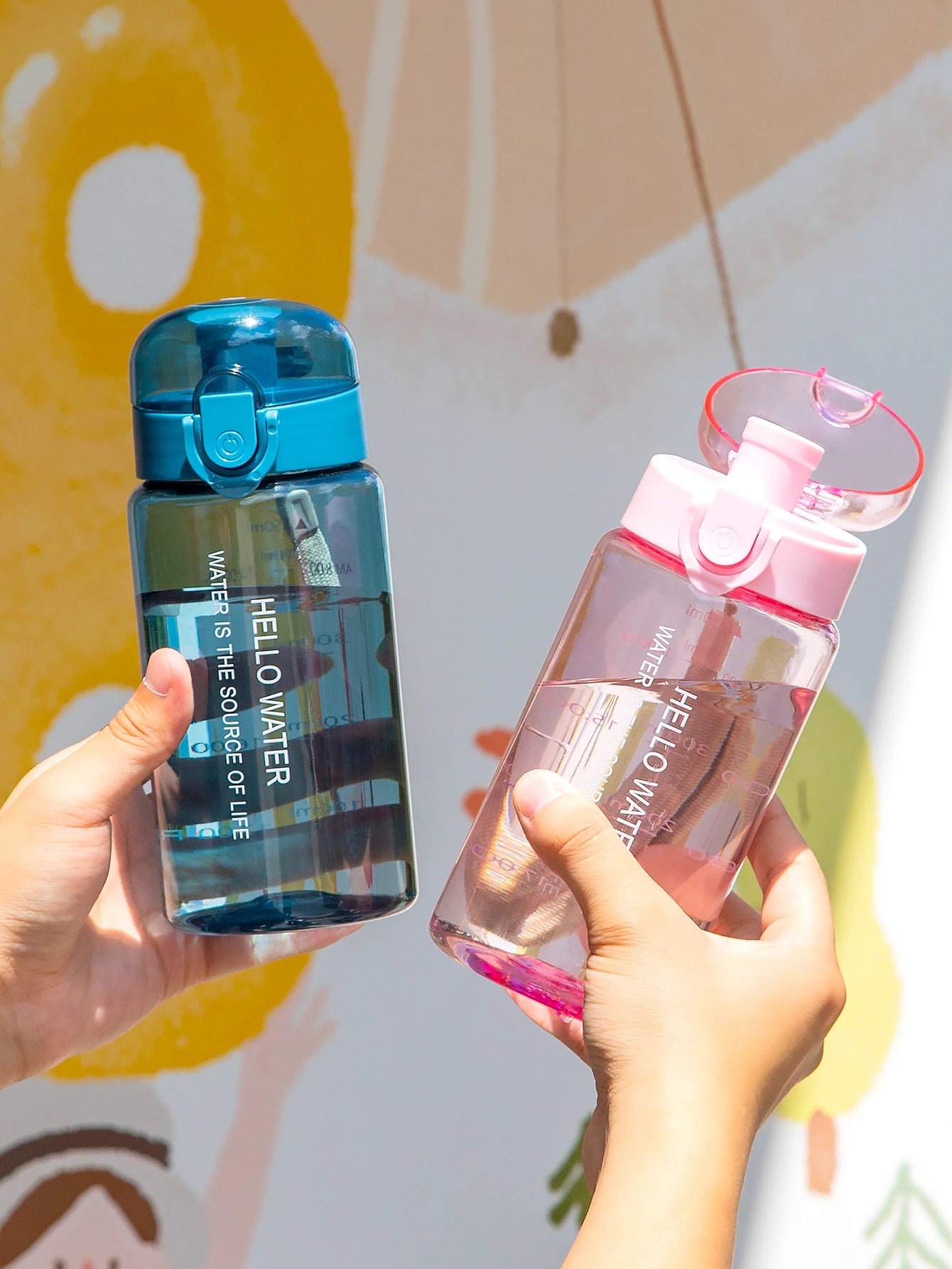 Transparent Sports Water Bottle Leakproof Drinking Cup 550ml 780ml - 6