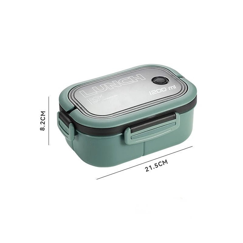 1200ML 2-Layer Bento Lunch Box Portable Leakproof Food Container