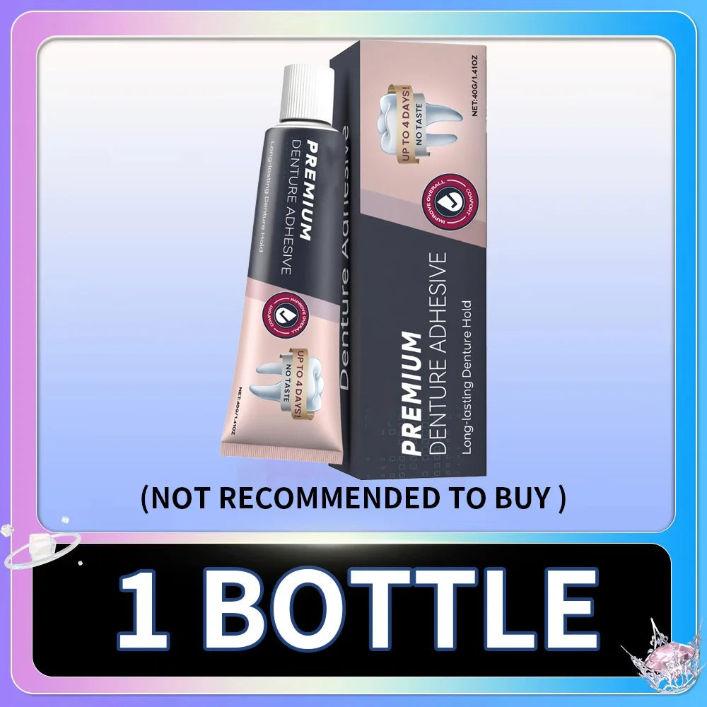 Waterproof Zinc Free Denture Adhesive Long Lasting Dental Gel - 10