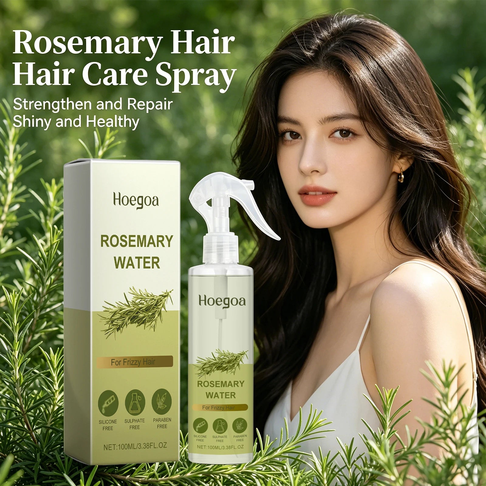 Rosemary Hair Spray for Oil Control & Frizz Repair - 5