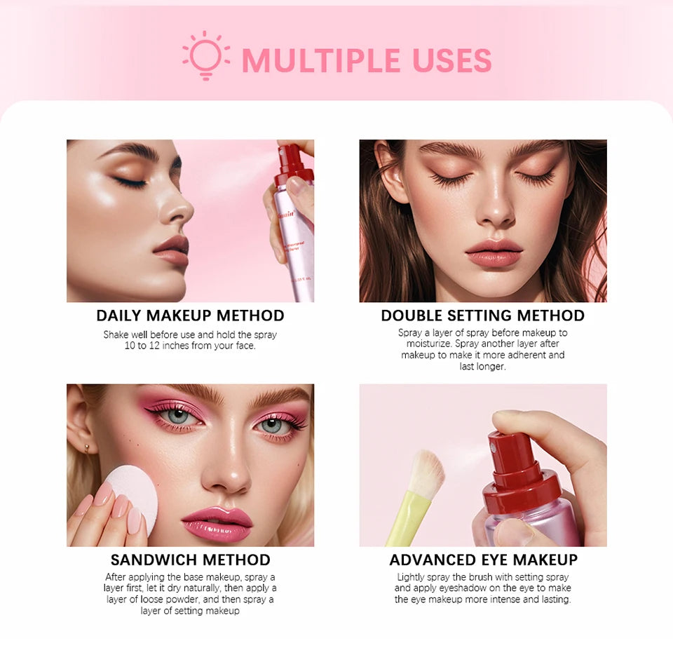 Mattifying Waterproof Setting Spray Long Lasting Makeup Fixer