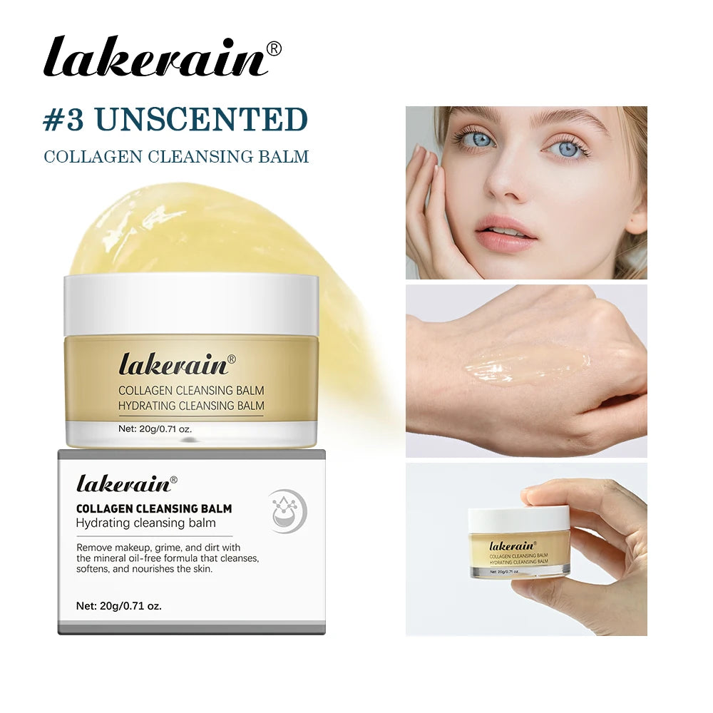 Lakerain Collagen Cleansing Balm Makeup Remover & Deep Cleanser
