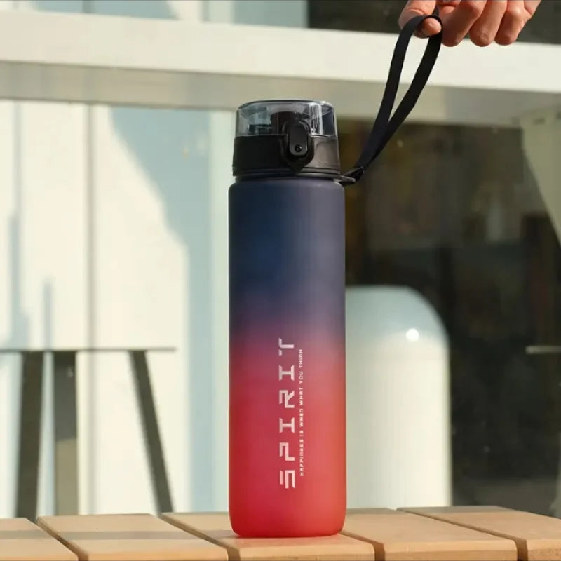 Leak-Proof Sports Water Bottle 1000ml Portable Gym Fitness Hydration Flask