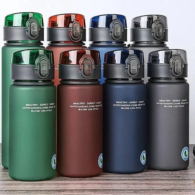 Leak Proof Sports Water Bottle BPA Free Fitness Gym Cup 560ml - 1