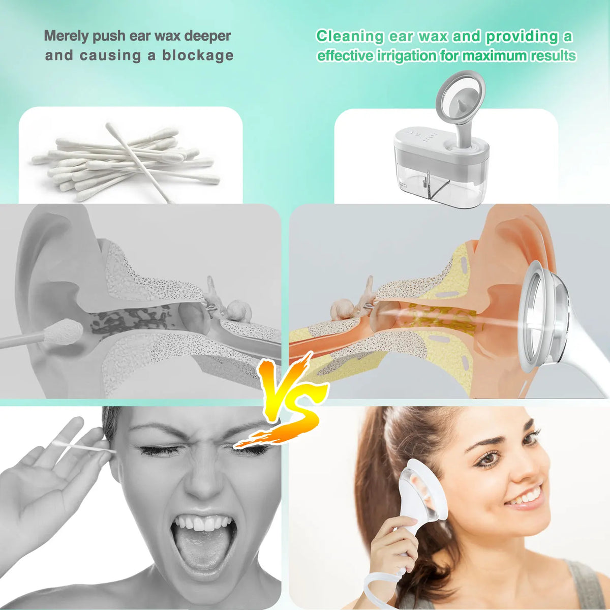 Electric Ear Water Cleaner Earwax Removal Irrigation System