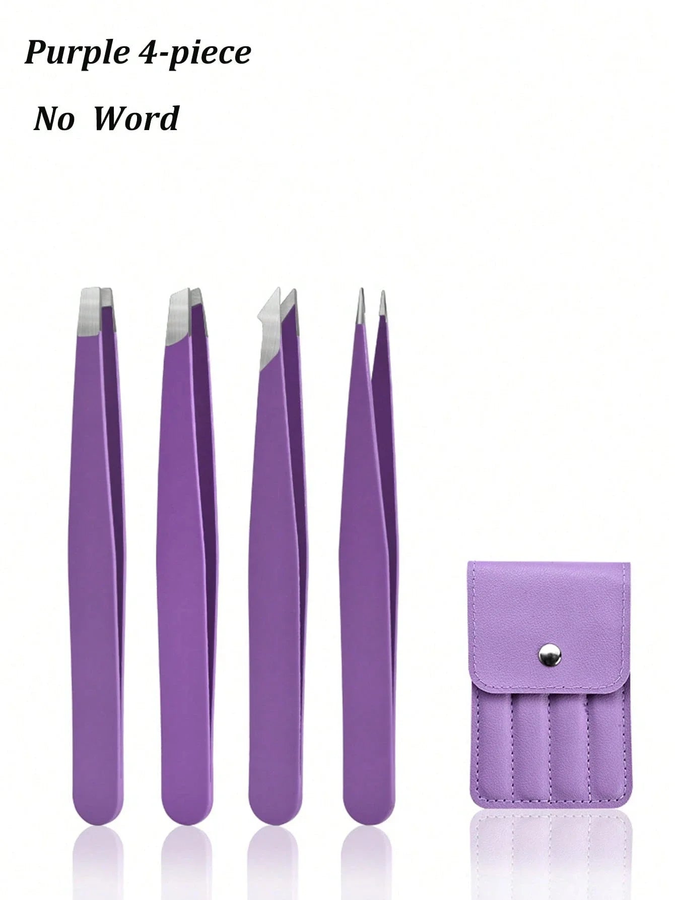 4pc Professional Stainless Steel Tweezer Set Precision Crafting Tools - 19