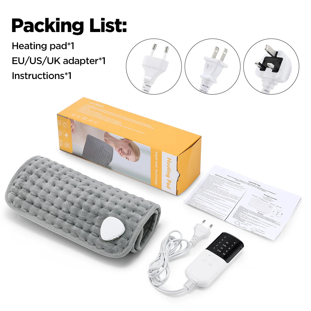 Electric Heating Pad Fast Heating Thermal Mat Back Pain Relief