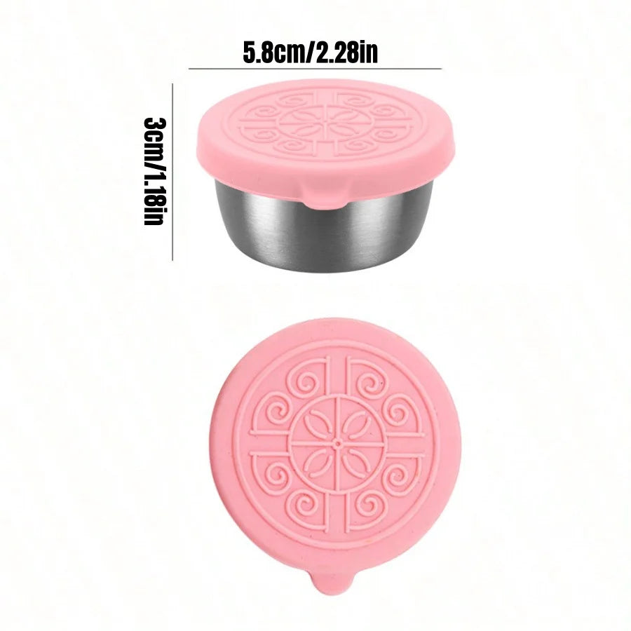 Stainless Steel Dipping Sauce Cups Reusable Condiment Food Containers