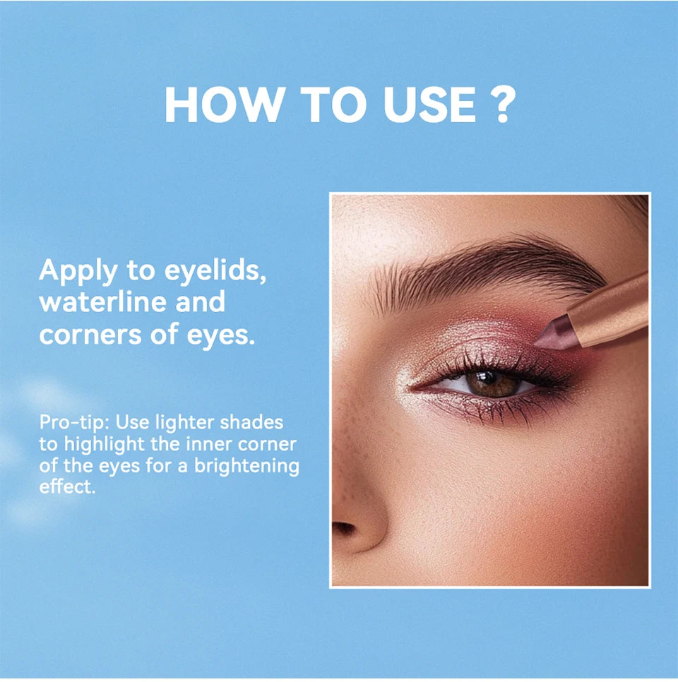 Lakerain Creamy Eyeshadow Stick Buildable Long-Lasting Eye Color
