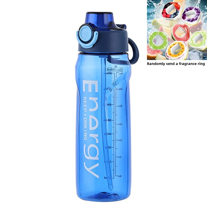 1000ml Fruit Flavored Water Bottle Gradient Sport Hydration Jug