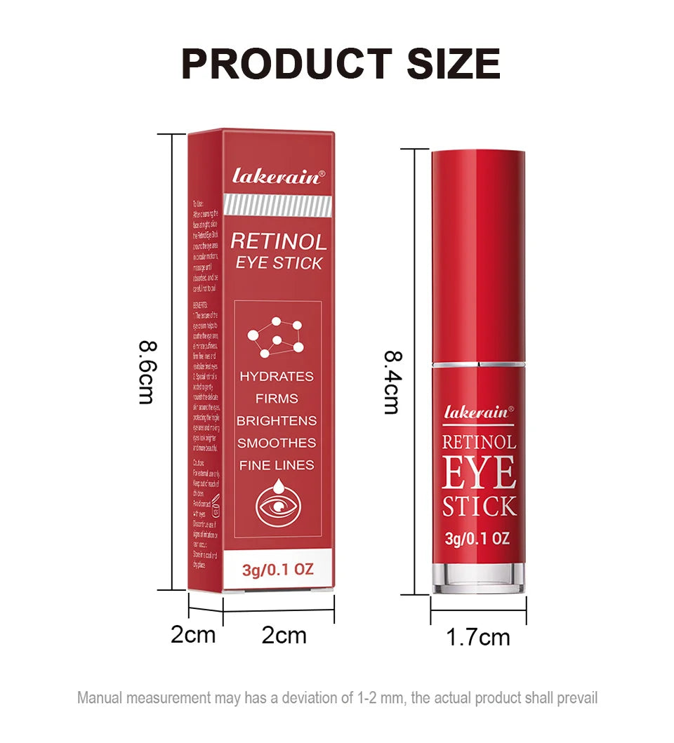 Lakerain Retinol Eye Cream Anti Wrinkle Dark Circle Firming Stick - 11