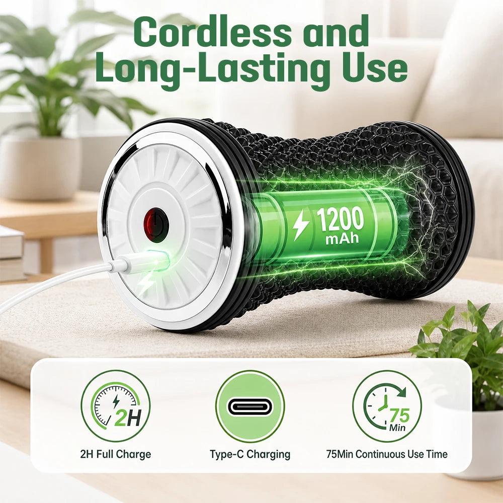Electric Vibrating Massage Roller Muscle Recovery Tool - 10
